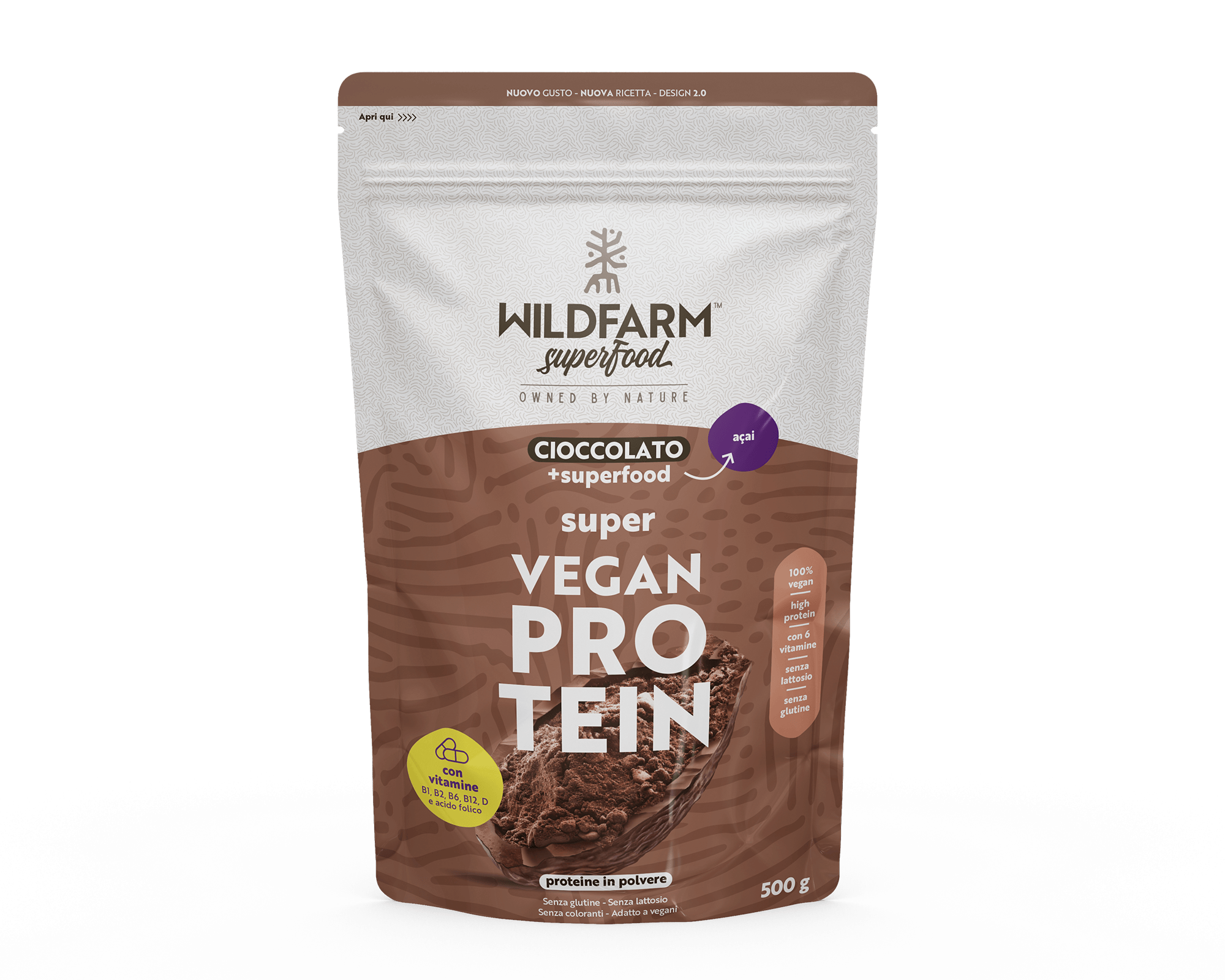 Super Vegan Protein Cioccolato + Açai