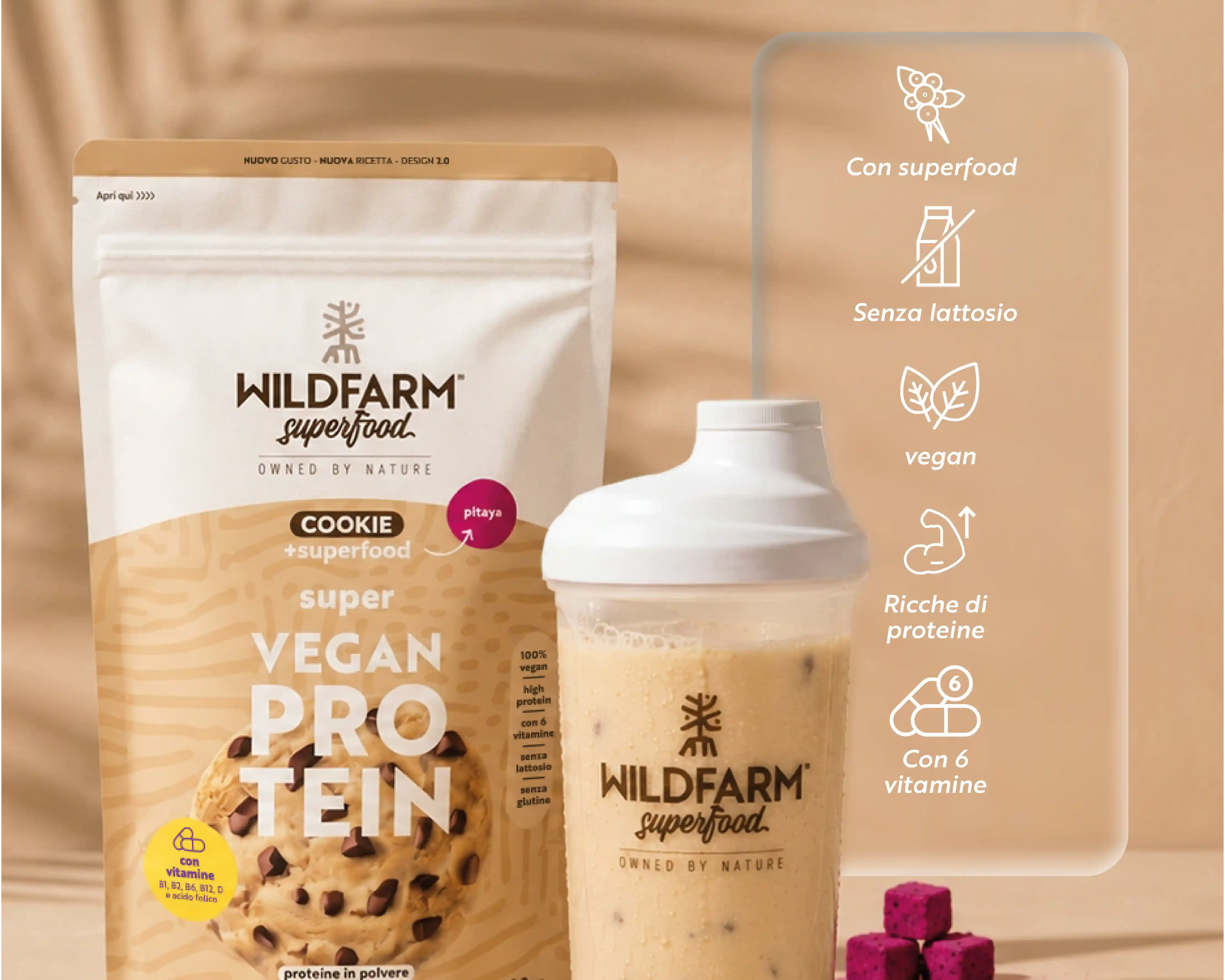 Super Vegan Protein Cookie + Drachenfrucht