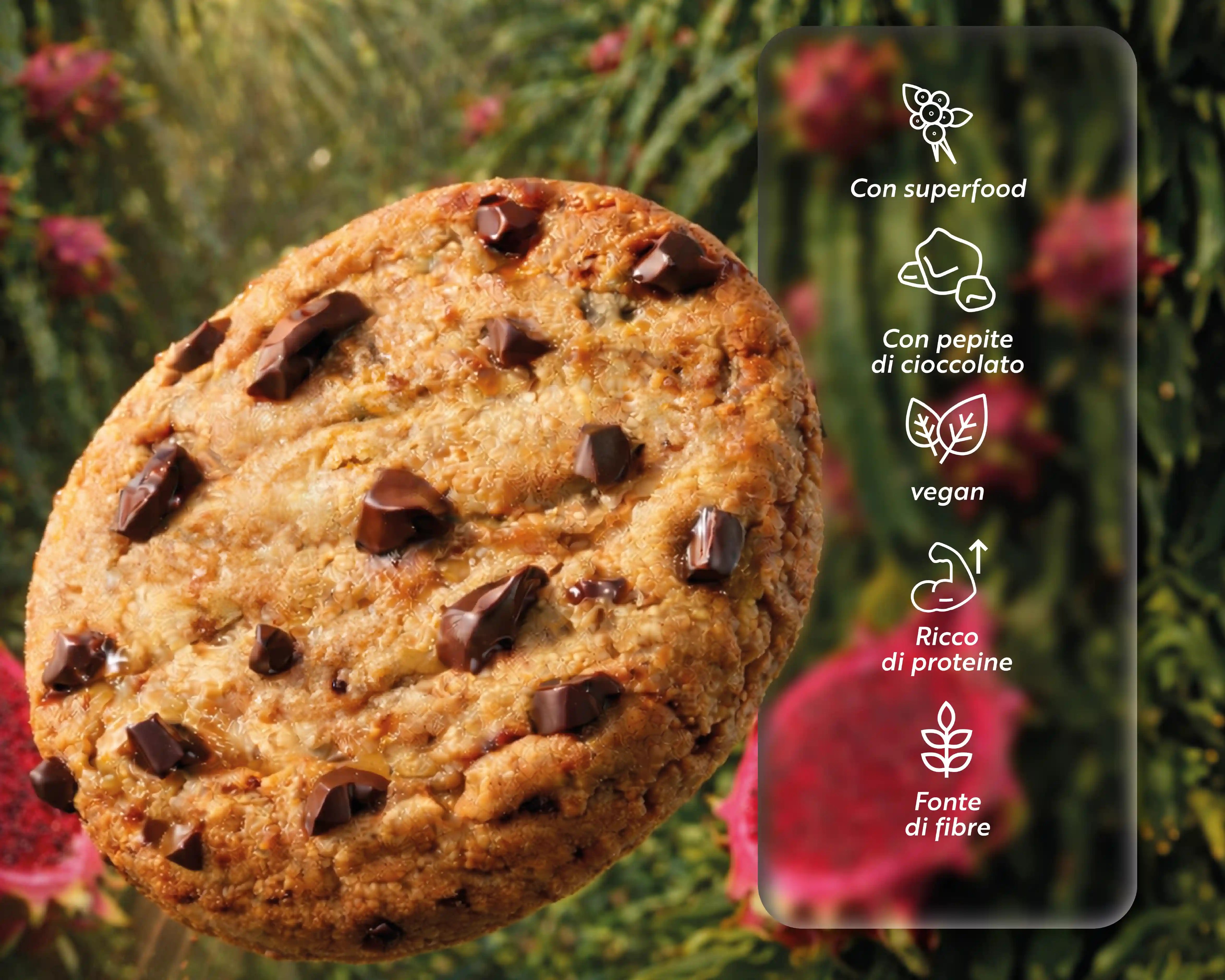Super Protein Cookie Gocce di cioccolato + Pitaya