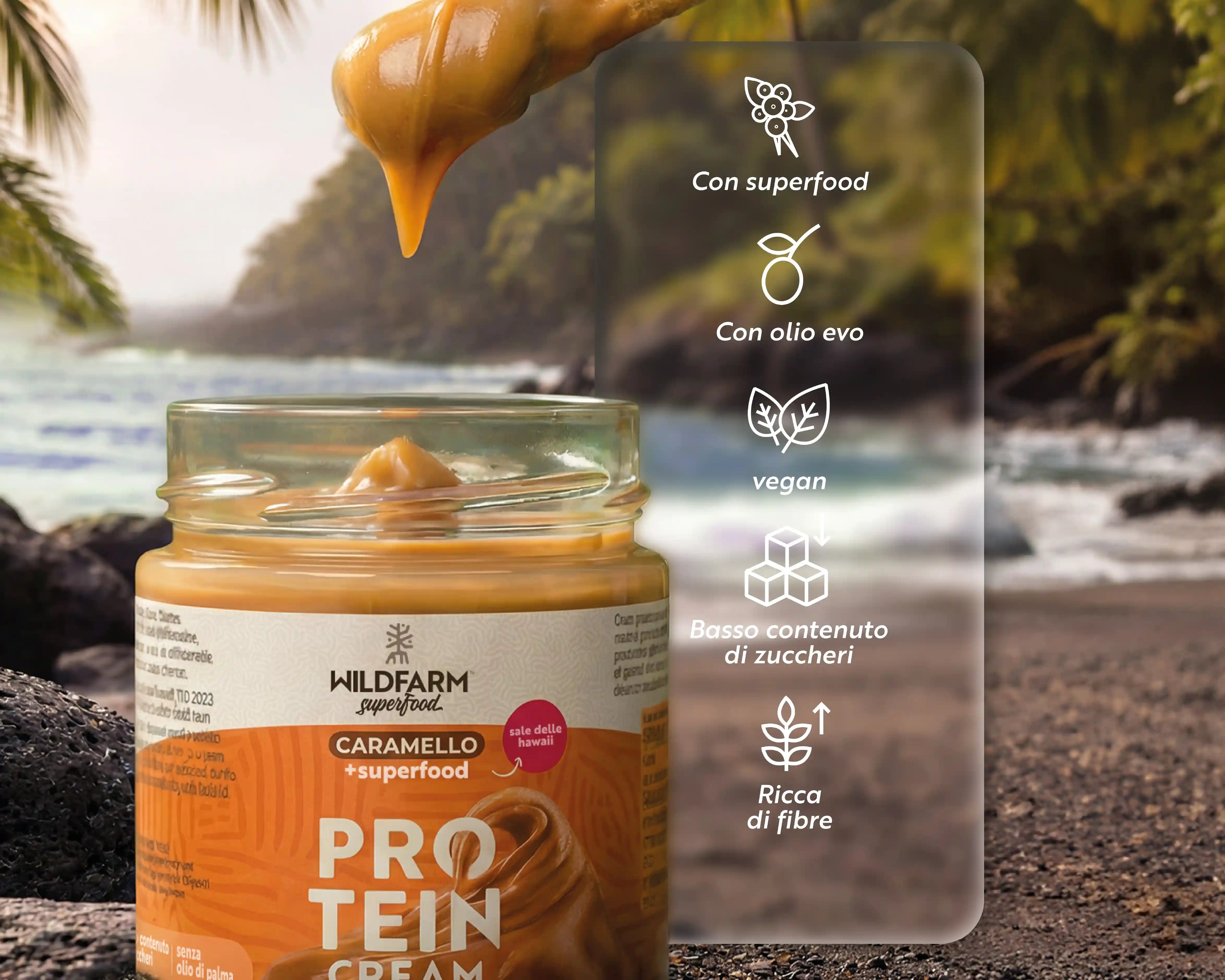 Super Protein Cream evo Caramello + Sale Hawaii