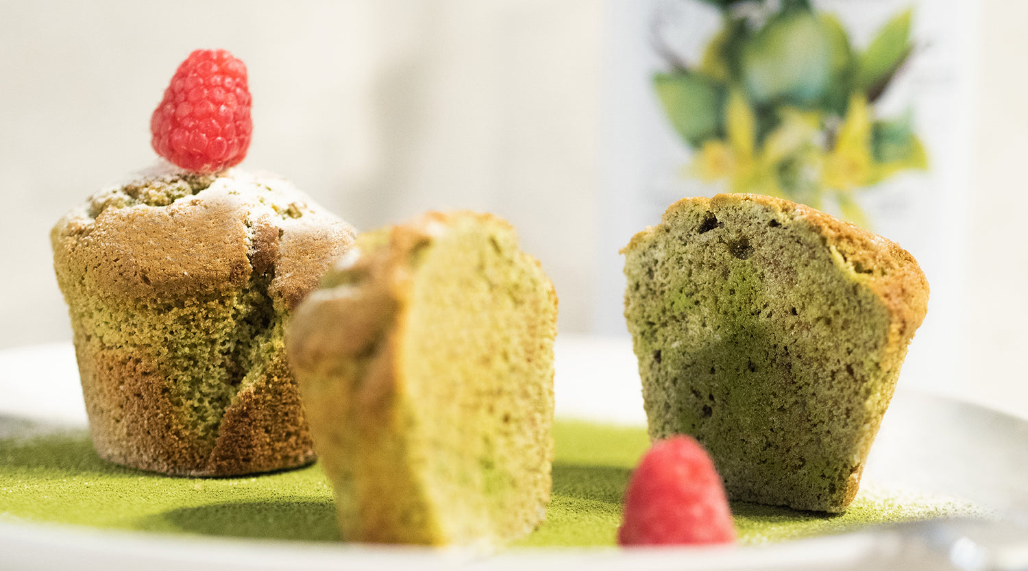 MATCHA MUFFIN CON WHEY PROTEIN VANIGLIA E MATCHA