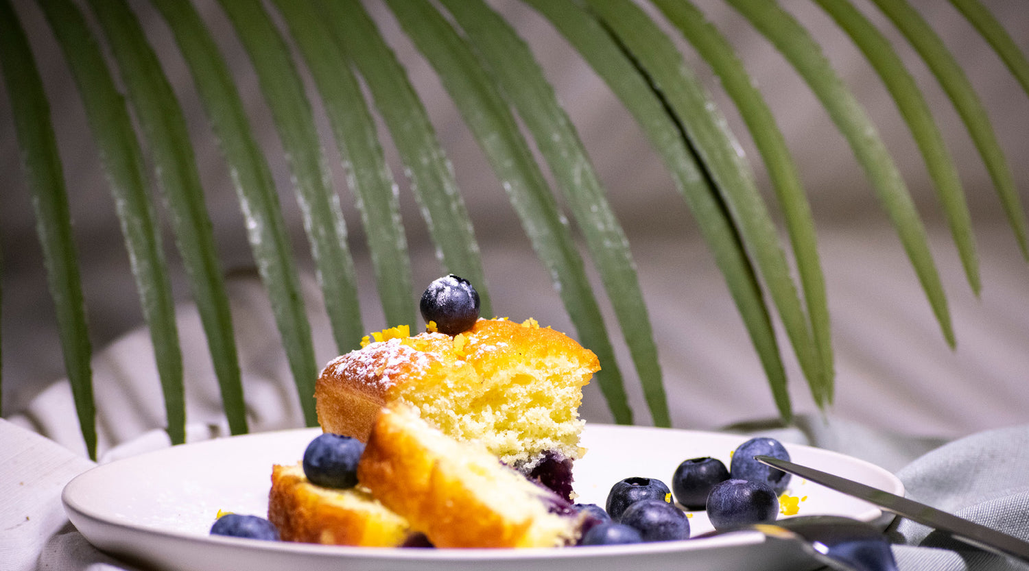 PLUMCAKE MIRTILLI e LIMONE con Vegan Protein Limone & Moringa