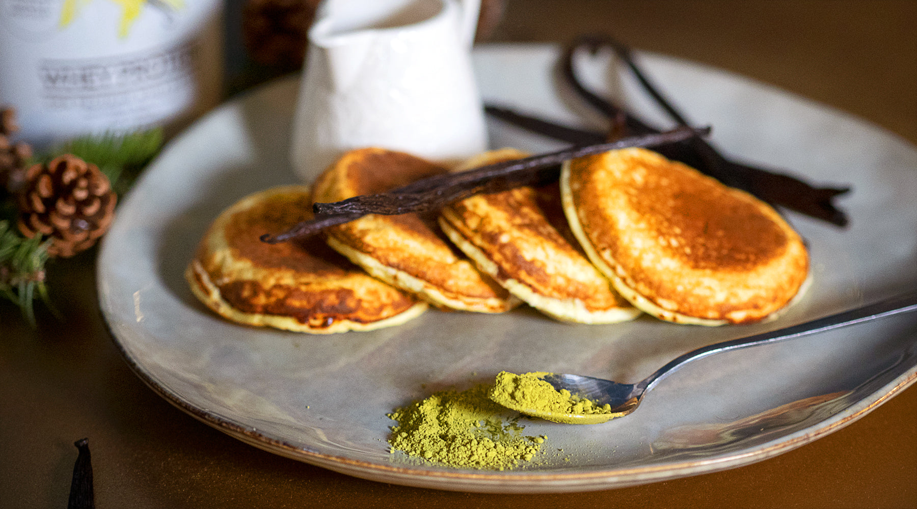 PANCAKES PROTEICI con Whey Protein Vaniglia & Matcha