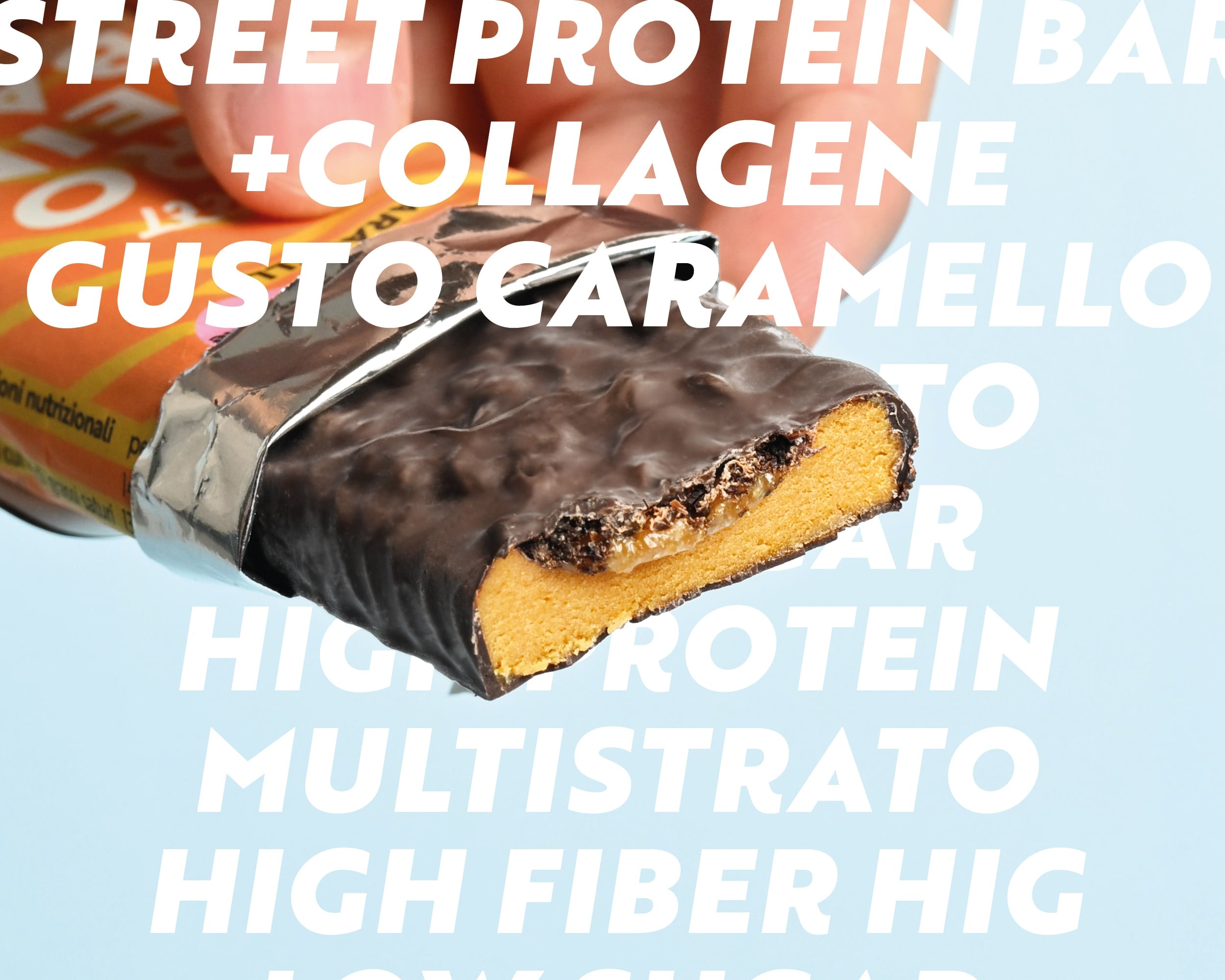 Street Protein Bar Caramello + Collagene