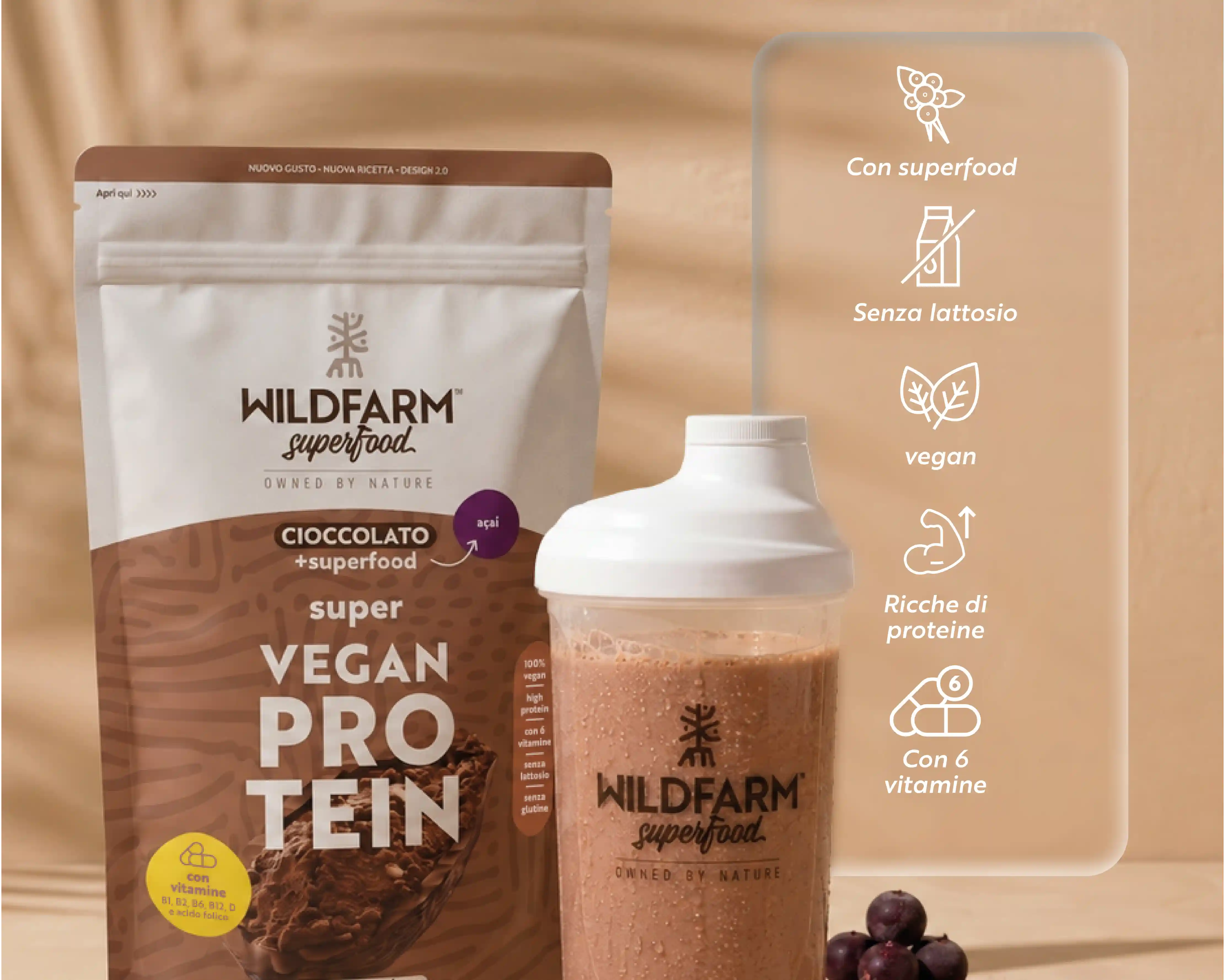 Super Vegan Protein Schokolade + Açai